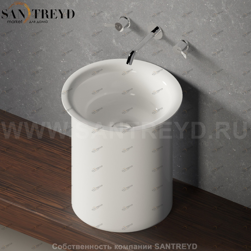 ACER1067ZZZ Накладная раковина на столешницу  круглая Agape 