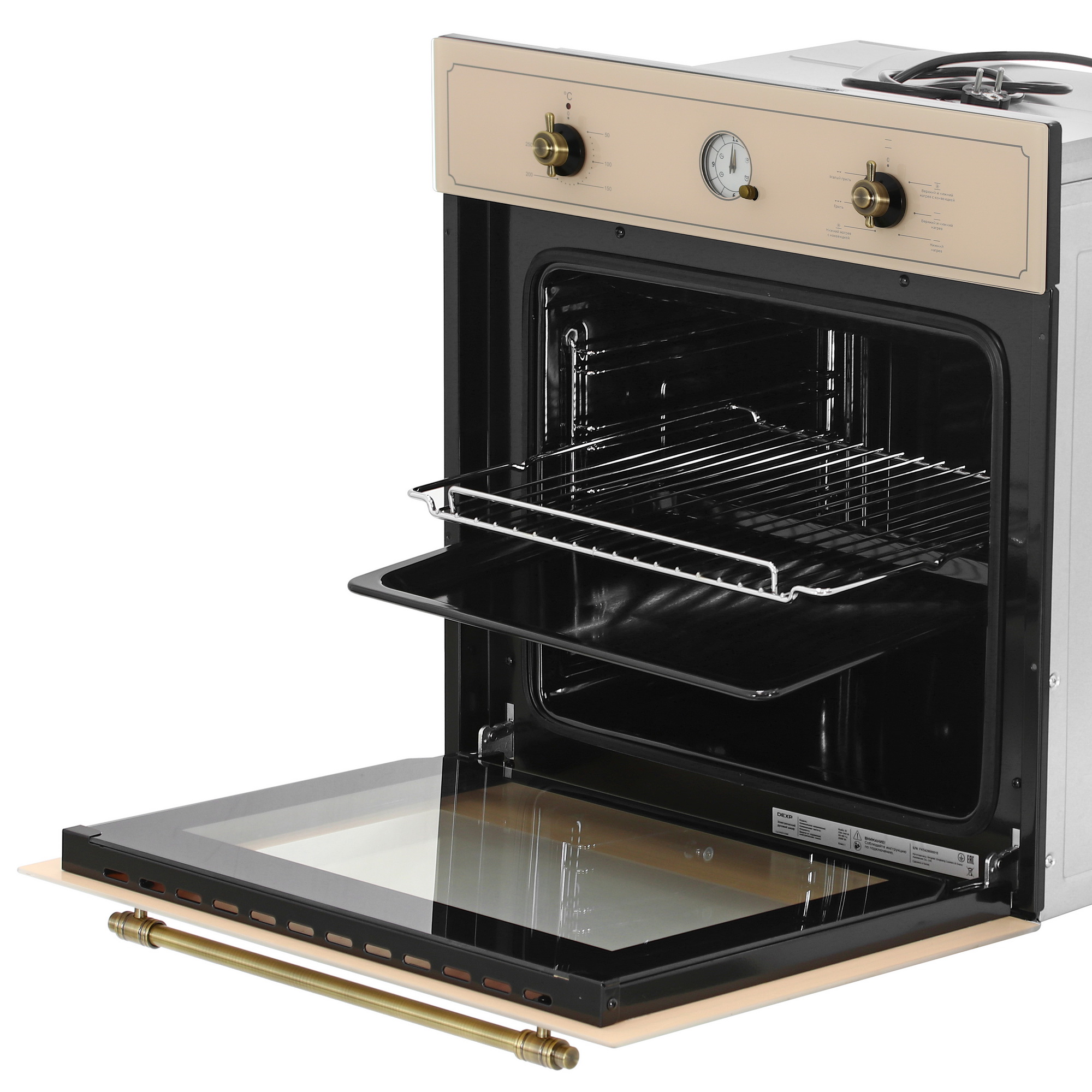 9134286 Электрический духовой шкаф DEXP Rustic 01 бежевый STDN-0149352 - Вид №6