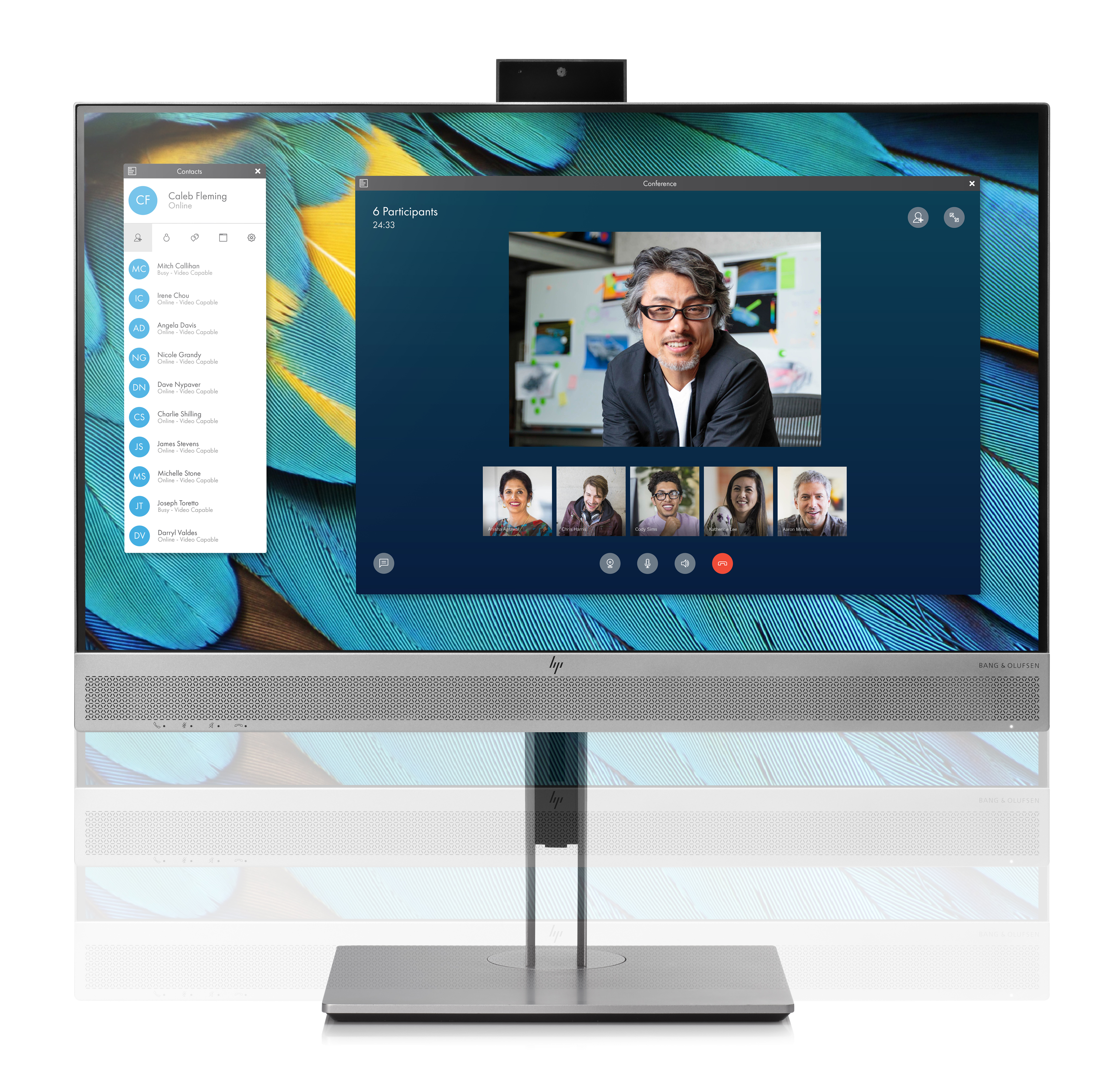 1FH48AA#ABB elitedisplay e243m monitor 23.8" ips micro edge, led backlit 178 / 178 250nits 1920 x 1080 1000:1 dp hdmi vga usb2.0*3 аудио in 2x2w webcam 720p 2x2w 3-3-0y (repl m1p00aa) HP HP EliteDisplay Santreyd  - Вид №1