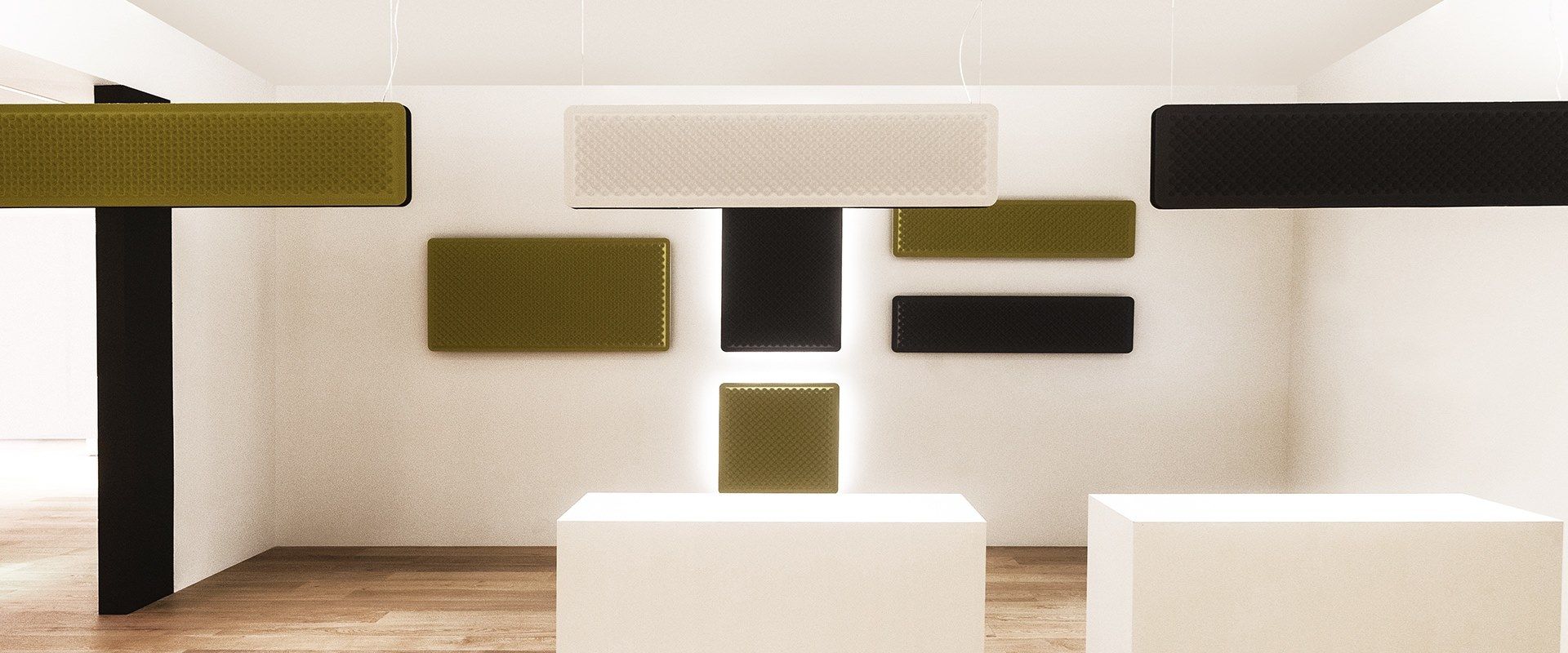 Акустическая подвесная панель из ткани Artemide Eggboard ARCH-00034584 - Вид №13