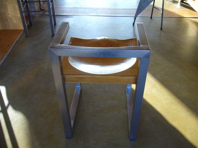 Стул из нержавеющей стали с подлокотниками ICI ET LÀ Metal furniture ARCH-00003358 - Вид №1