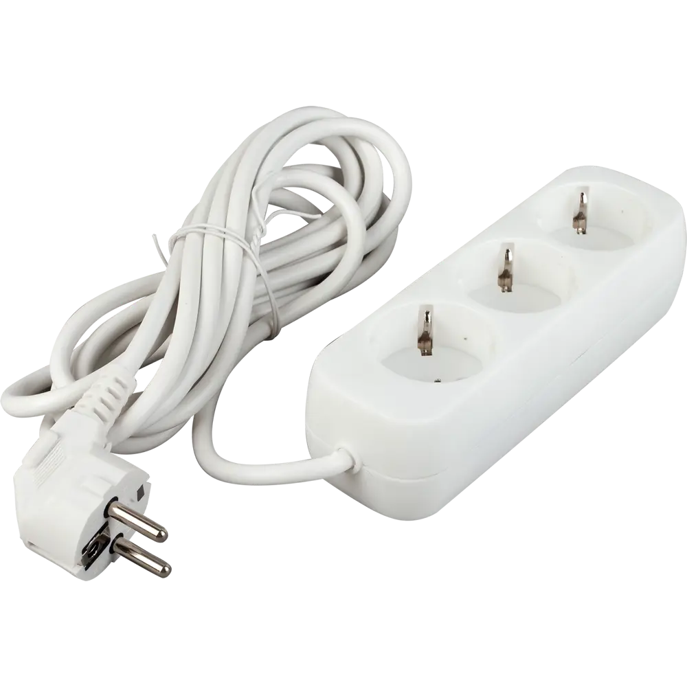 Удлинитель с заземлением Defender 3 розетки, 3 м STLM-2068320 - Вид №1