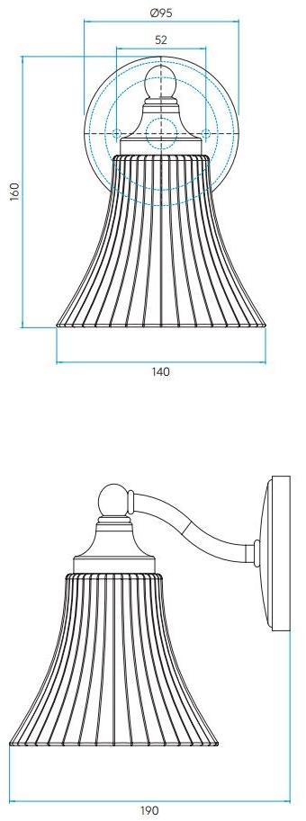 Astro Lighting Настенный светильник из стали и стекла  1105001  - Вид №3