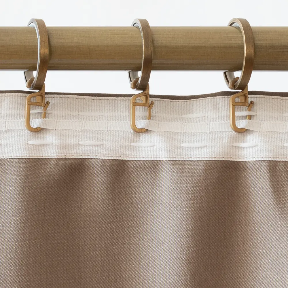 Штора на ленте 140x260 см цвет бежевый GARDEN STLM-2194072 - Вид №3