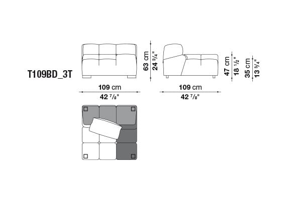 Модульный диван B&B Italia Tufty Time ARCH-00144354 - Вид №17