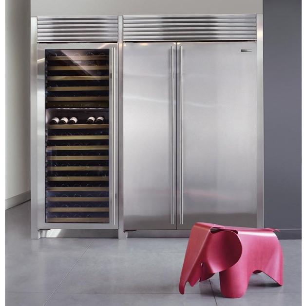Sub-Zero Вертикальный винный шкаф из нержавеющей стали со стеклянной дверью класса а Cantine vino Icbbw-30  - Вид №5
