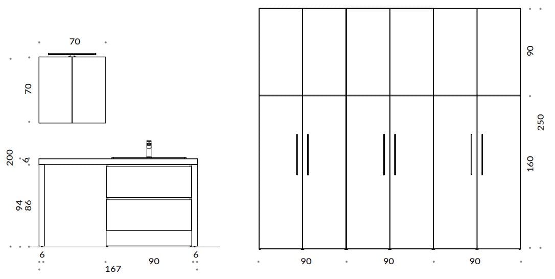 Шкаф для стиральной машины Gruppo Geromin магазин ARCH-00023033 - Вид №3