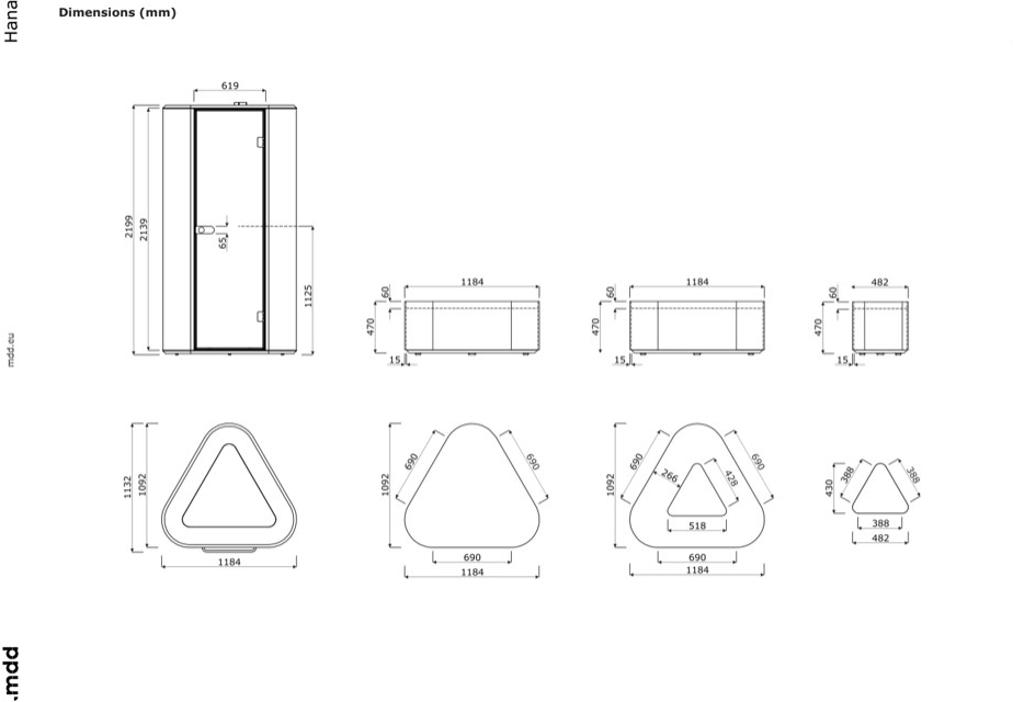 MDD Акустическая телефонная будка со встроенным освещением Hana sun-id-1489723 - Вид №14