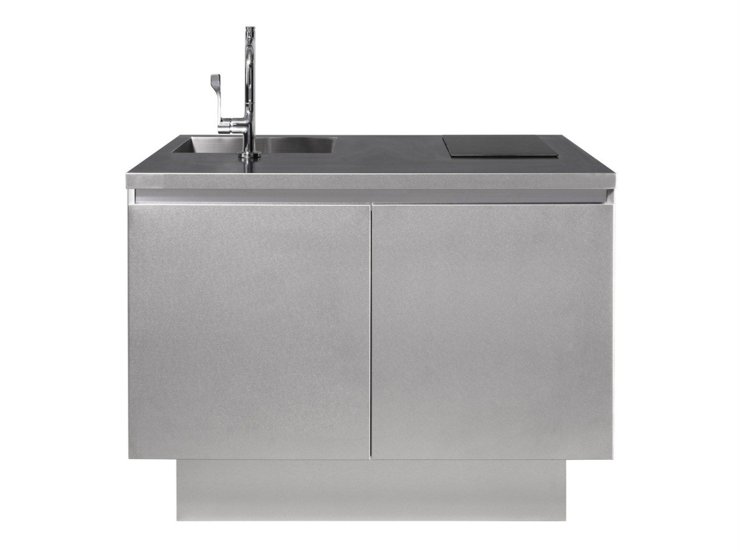 Мини-кухня из нержавеющей стали со встроенными ручками Miratap GRAD45 COMPACT ARCH-00085386 - Вид №2