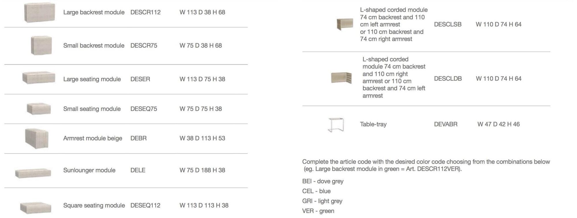 Unopiù Модульный садовый диван со съемным чехлом из ткани sun-id-1418643 - Вид №5