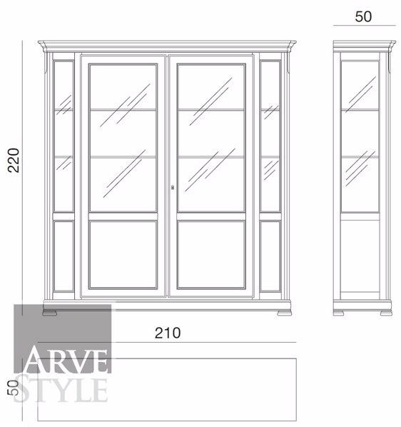 Arvestyle Витрина из лакированного массива дерева Capri sun-id-1466971 - Вид №4