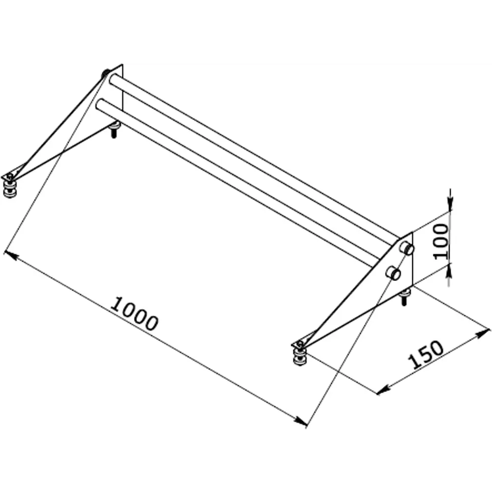 Снегозадержатель для металлической кровли трубчатый 1 м RAL 6005 зеленый 82620738 STLM-2003343 OPTIMA  - Вид №1