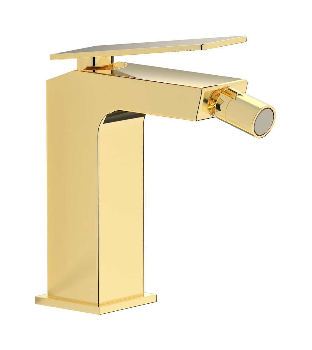 Смеситель для биде на 1 отверстие в комплекте с донным клапаном. WE ARE IB k3220ii Pale Gold K3