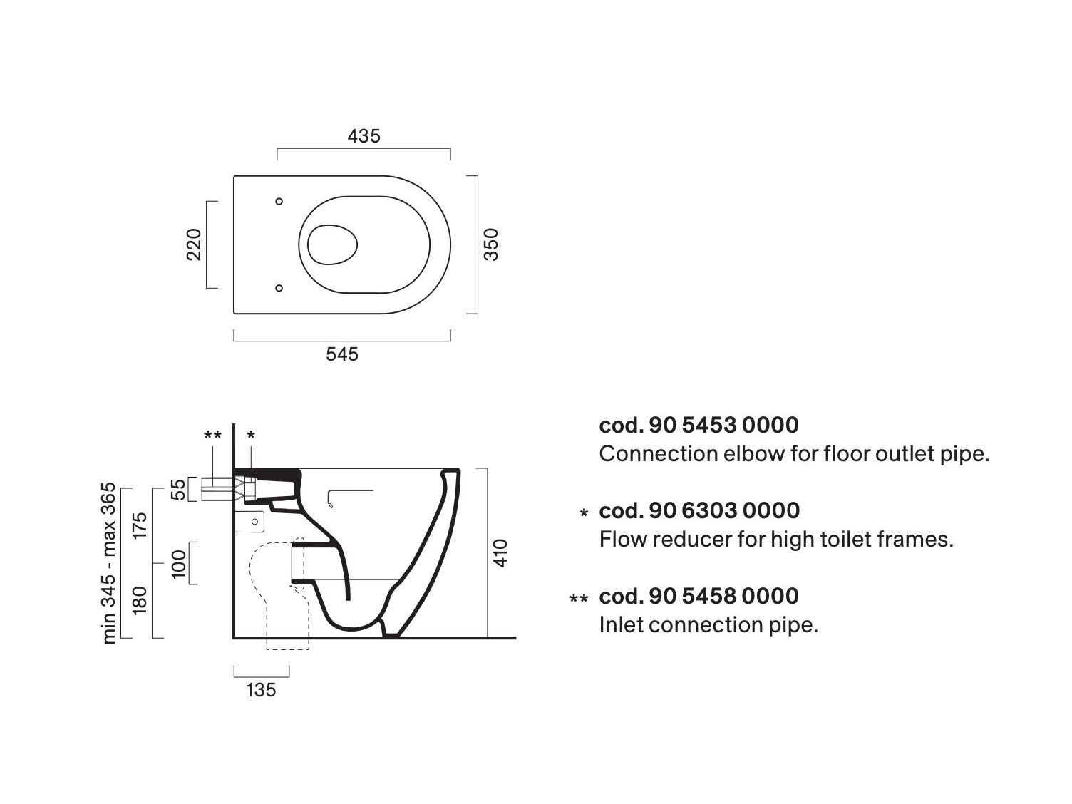 Керамический туалет без пола CERAMICA CATALANO сфера ARCH-00110679 - Вид №12