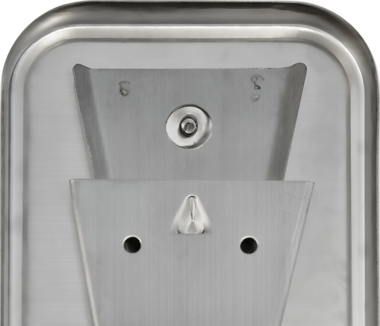 1402.097 Дозатор для жидкого мыла из нерж стали матовый антивандальный 8615m PUFF  - Вид №3