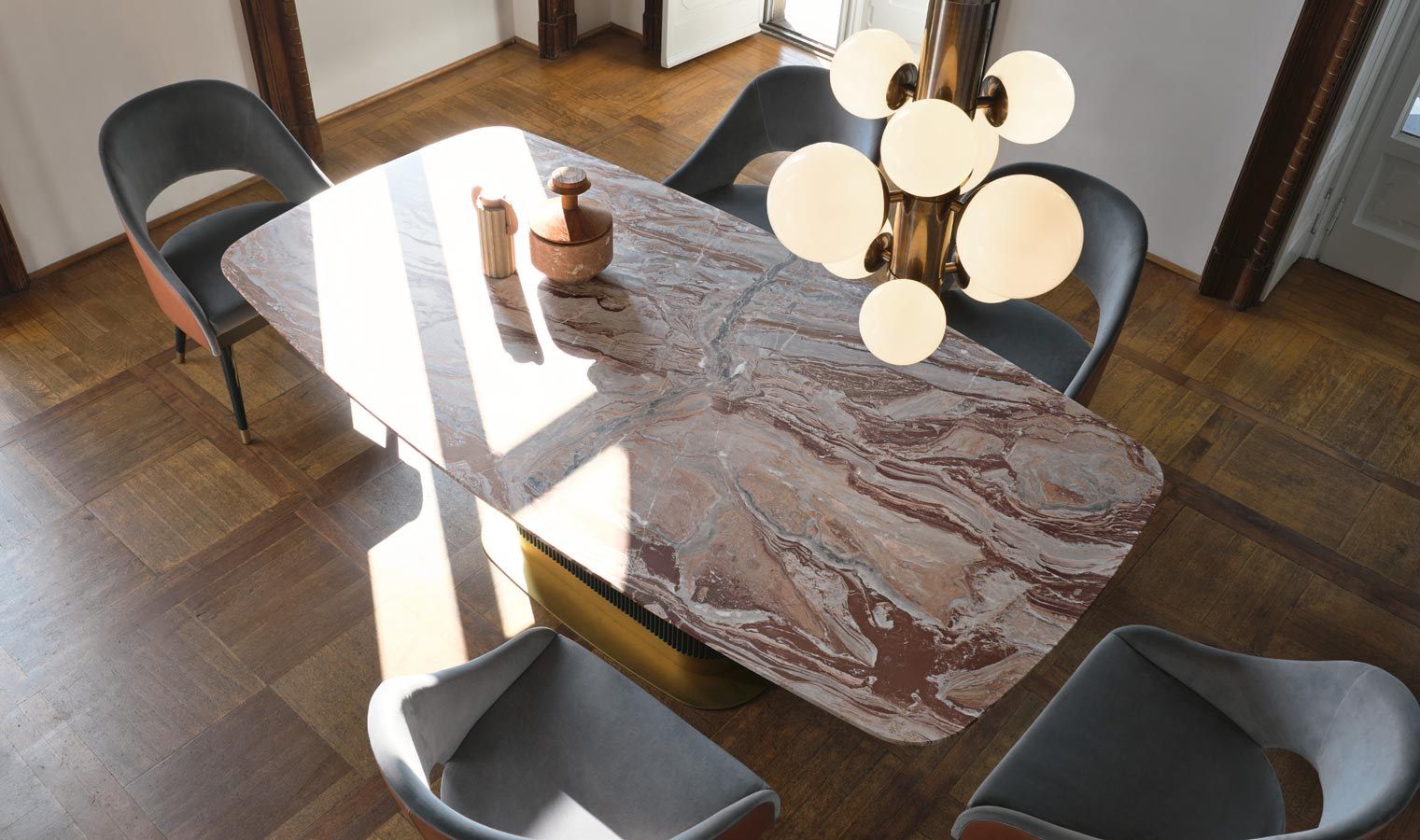 Кожаный и металлический подвесной светильник SCAPPINI & C Next ARCH-00071921 - Вид №1