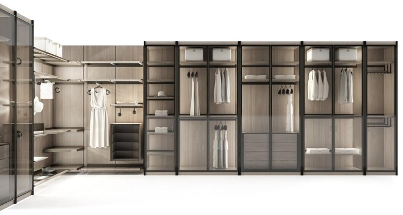 Giorgetti Модульная угловая гардеробная из ясеня со встроенной подсветкой sun-id-1468350 - Вид №1