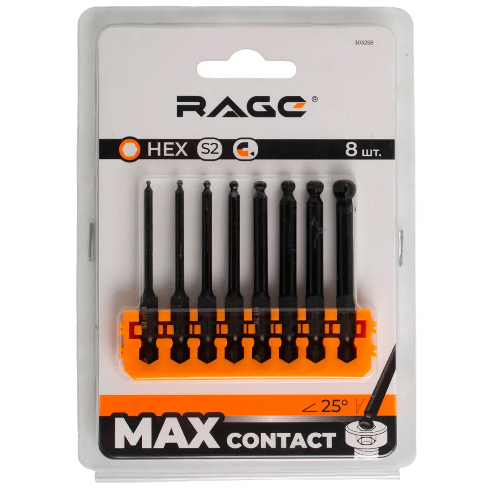 Набор бит Rage HEX 303258, 8 шт STLM-2178932 - Вид №7