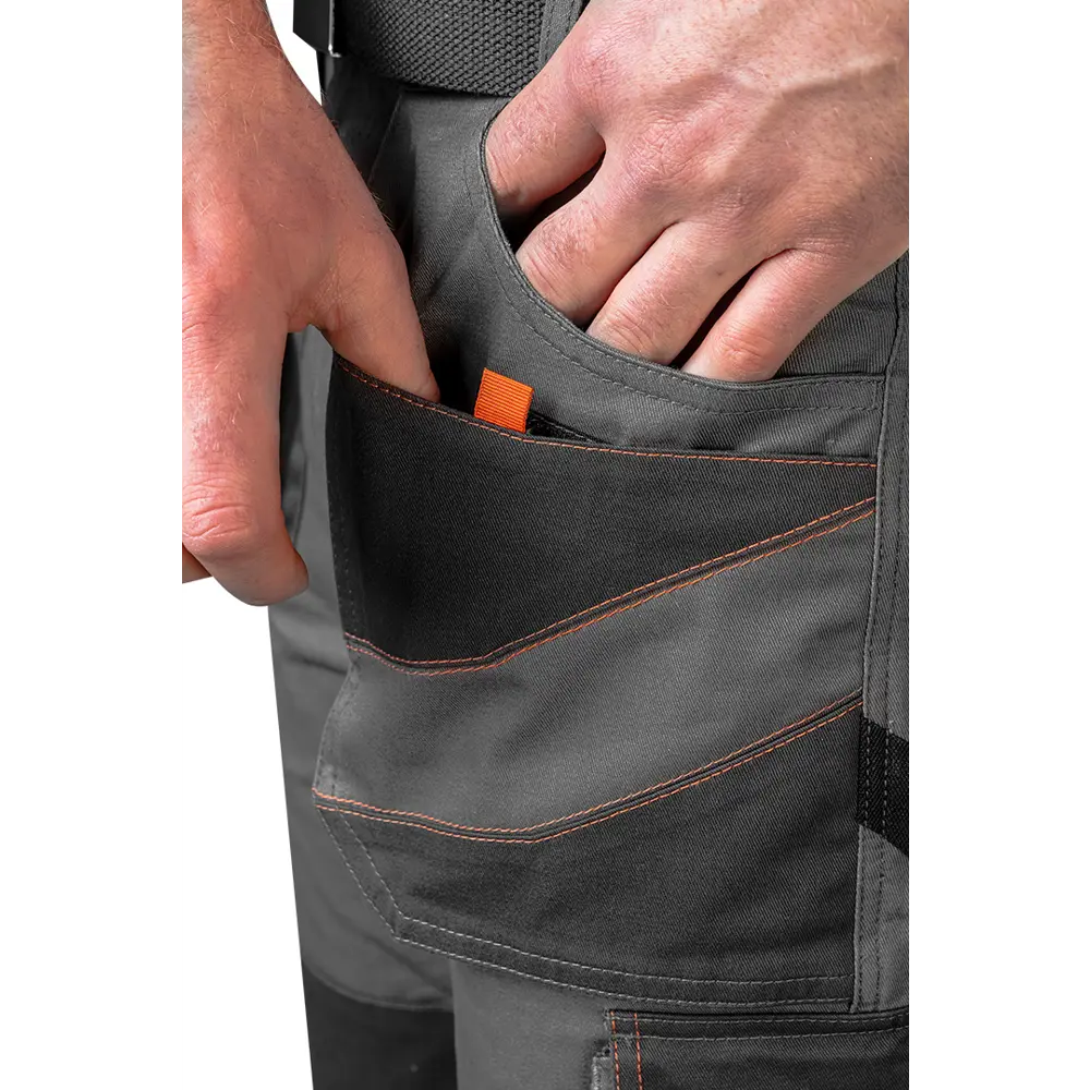 Брюки рабочие Neo Tools хлопок 100% серые размер XL рост 184-187 STLM-2105147 - Вид №3