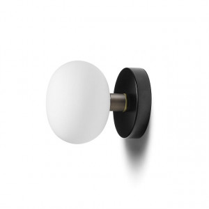 Miloox 1744.197B Настенный светильник с черным каркасом, элементом матовой бронзы c MIKADO.