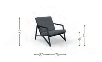 Съемное садовое кресло с подлокотниками Talenti коттедж ARCH-00082674 - Вид №8