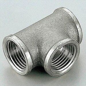 Тройник ВР 1''х3/4"х1" никель TIEMME