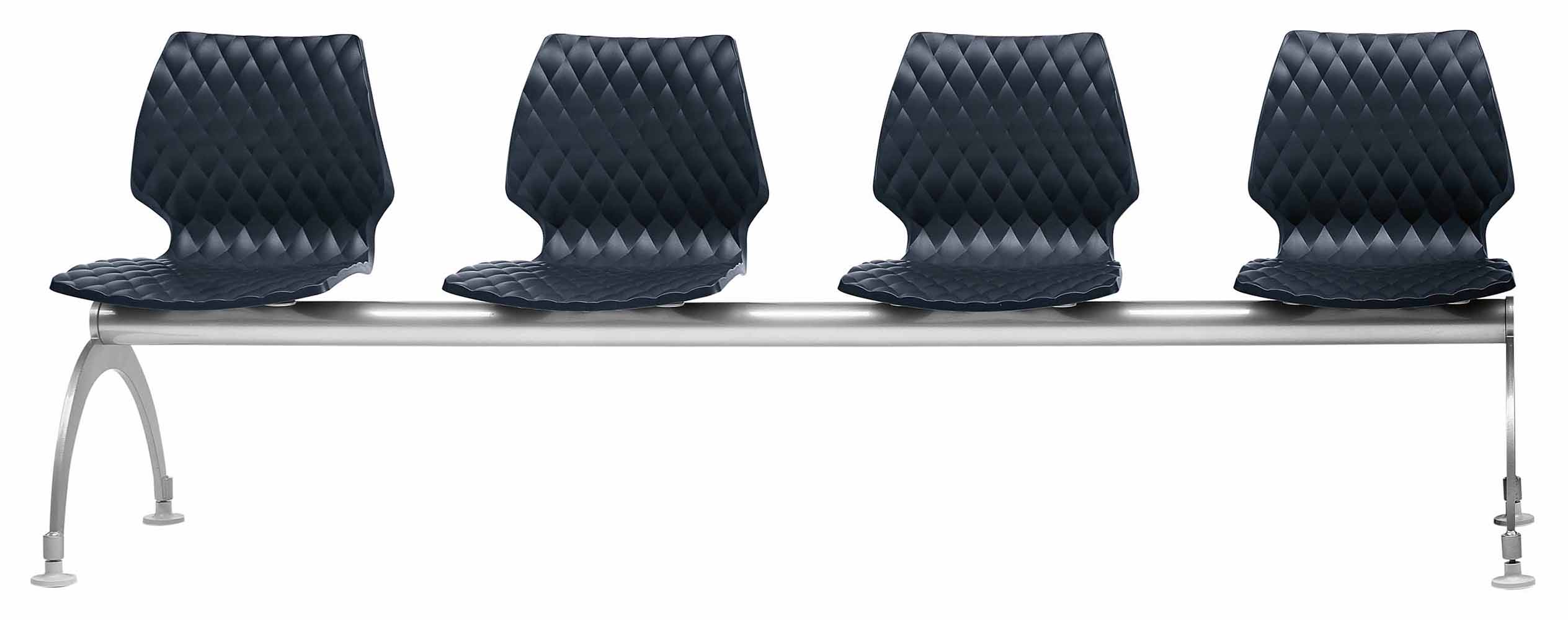 Uni 223 Система рассадки на баре, 4 места; стальной каркас, сиденье из полипропилена. Et al. Uni