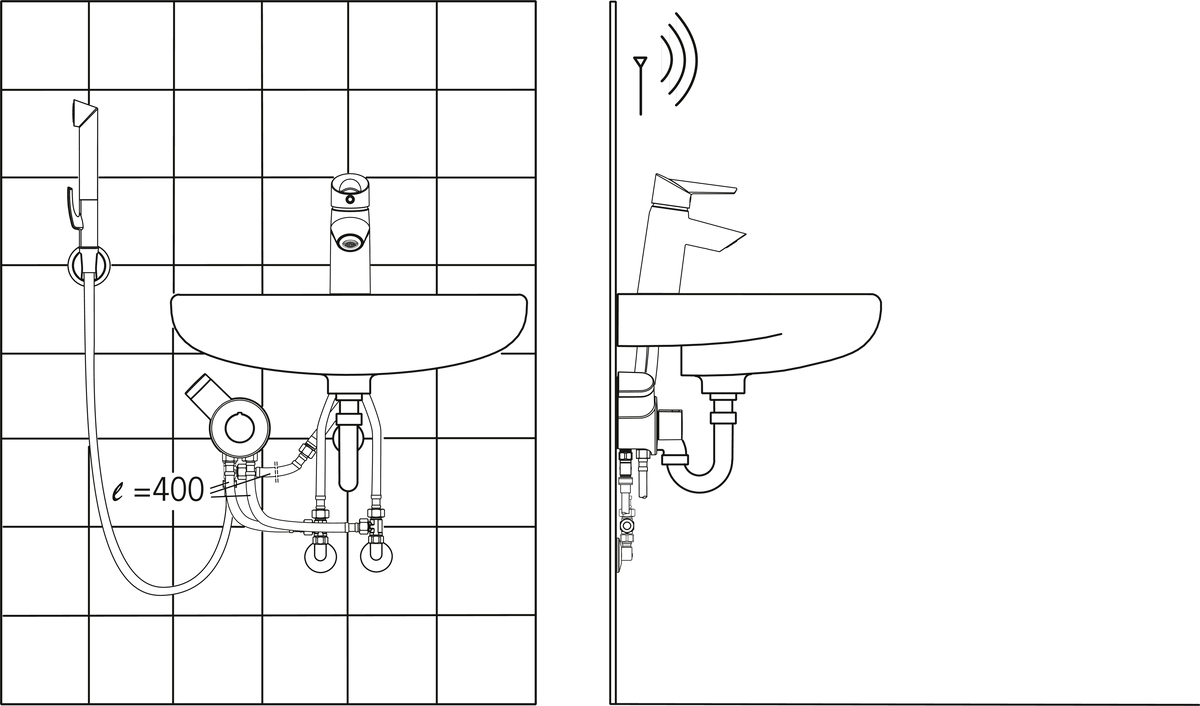 Oras 2703F Смеситель для умывальника, 3 V 2703F Optima Хром  - Вид №3