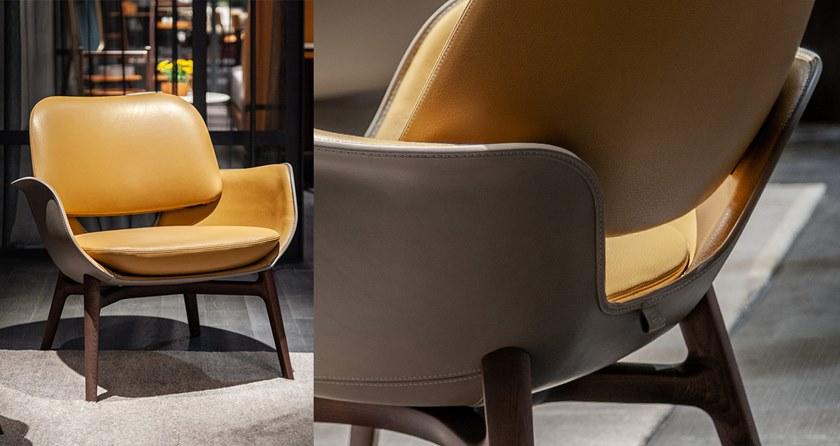 Poltrona Frau Мягкое кожаное кресло с подлокотниками La collezione - divani e poltrone sun-id-1476281 - Вид №9