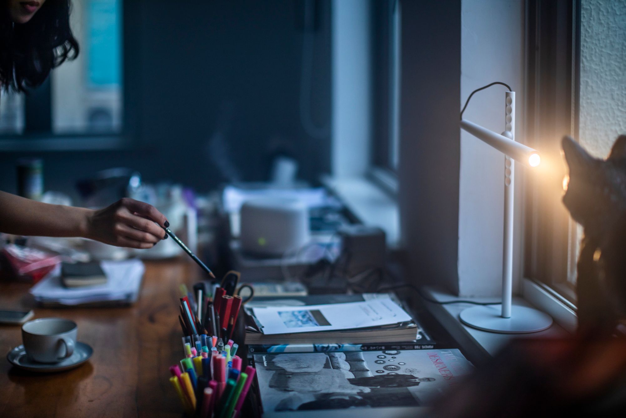 Стальная регулируемая светодиодная настольная лампа Foscarini ARCH-00021492 - Вид №3