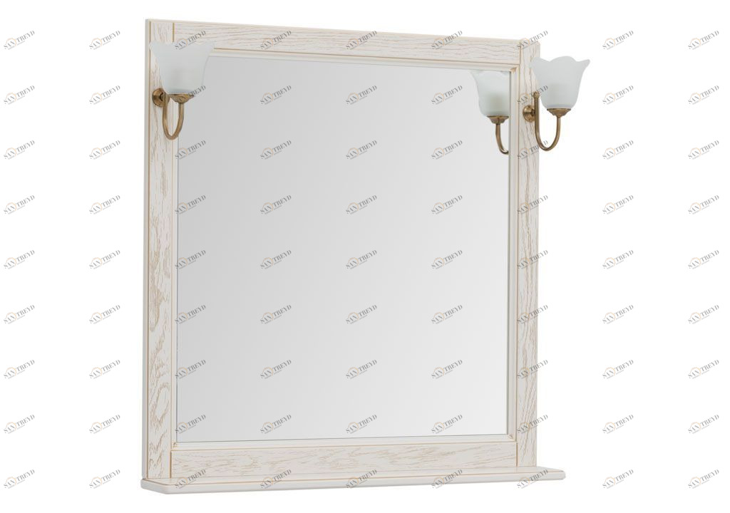 Зеркало Aquanet Тесса Декапе 85 жасмин/золото 00201810