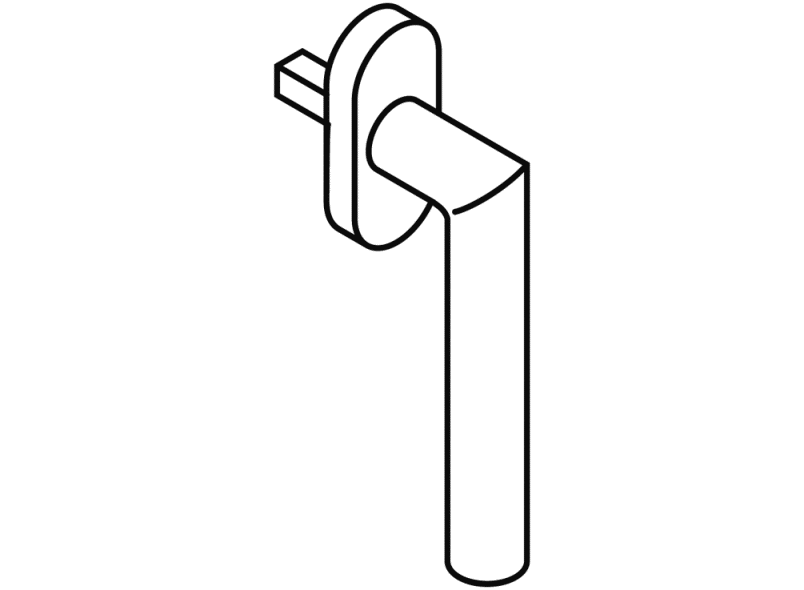 162XAFG.2 оконная ручка HEWI System 162 | Edelstahl  - Вид №5