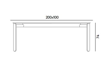 Прямоугольный стол из ясеня и металла с мраморной столешницей Billiani ARCH-00065564 - Вид №3