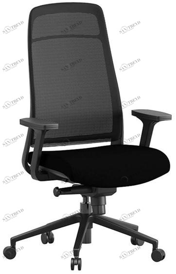 Ersa Регулируемое по высоте офисное кресло из ткани с 5 спицами и подлокотниками sun-id-1419538