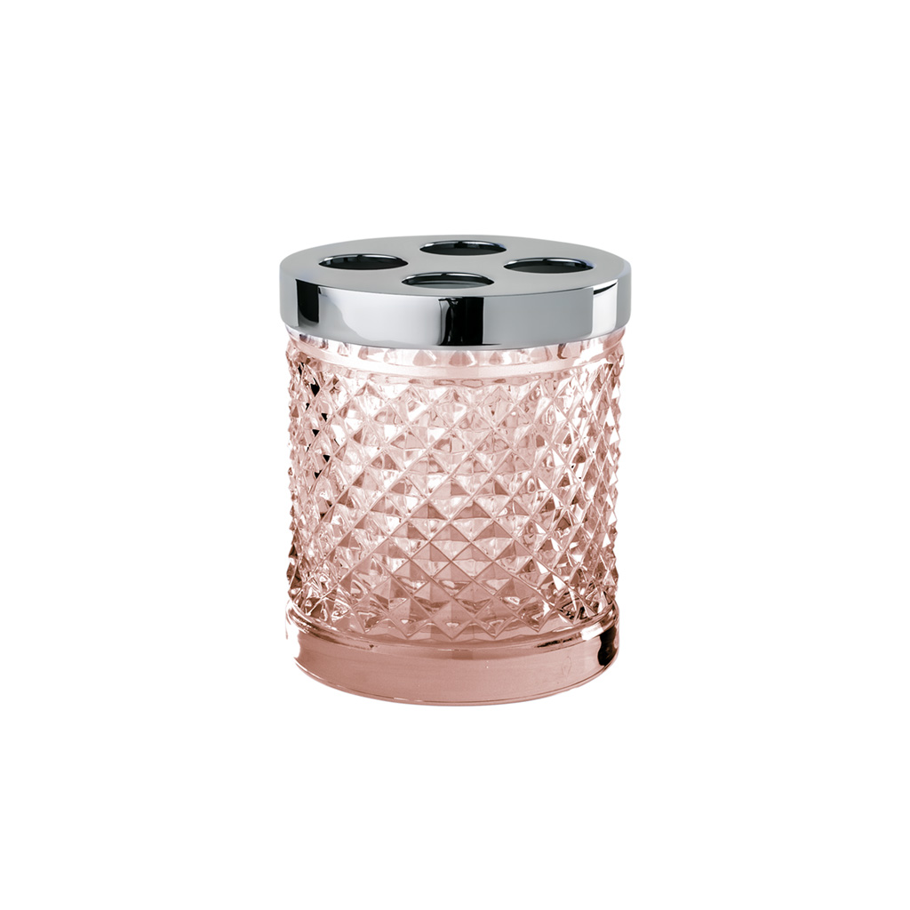 FS08P-620 FS08P-620 Стакан для зубной щетки «РАЗМЕР ДИАМА КРИСТАЛЛ Cristal & Bronze CRISTAL TAILLE “DIAMANT” LISSE  - Вид №2