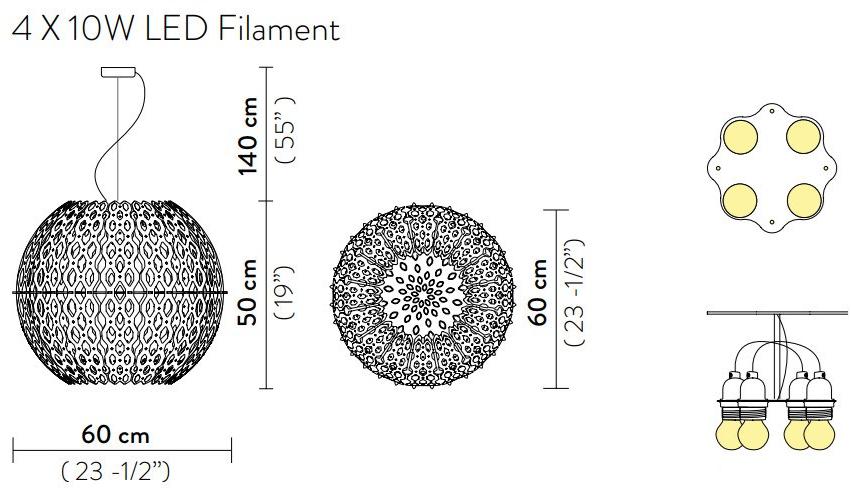 Slamp Светодиодная подвесная лампа Charlotte sun-id-1516341 - Вид №7