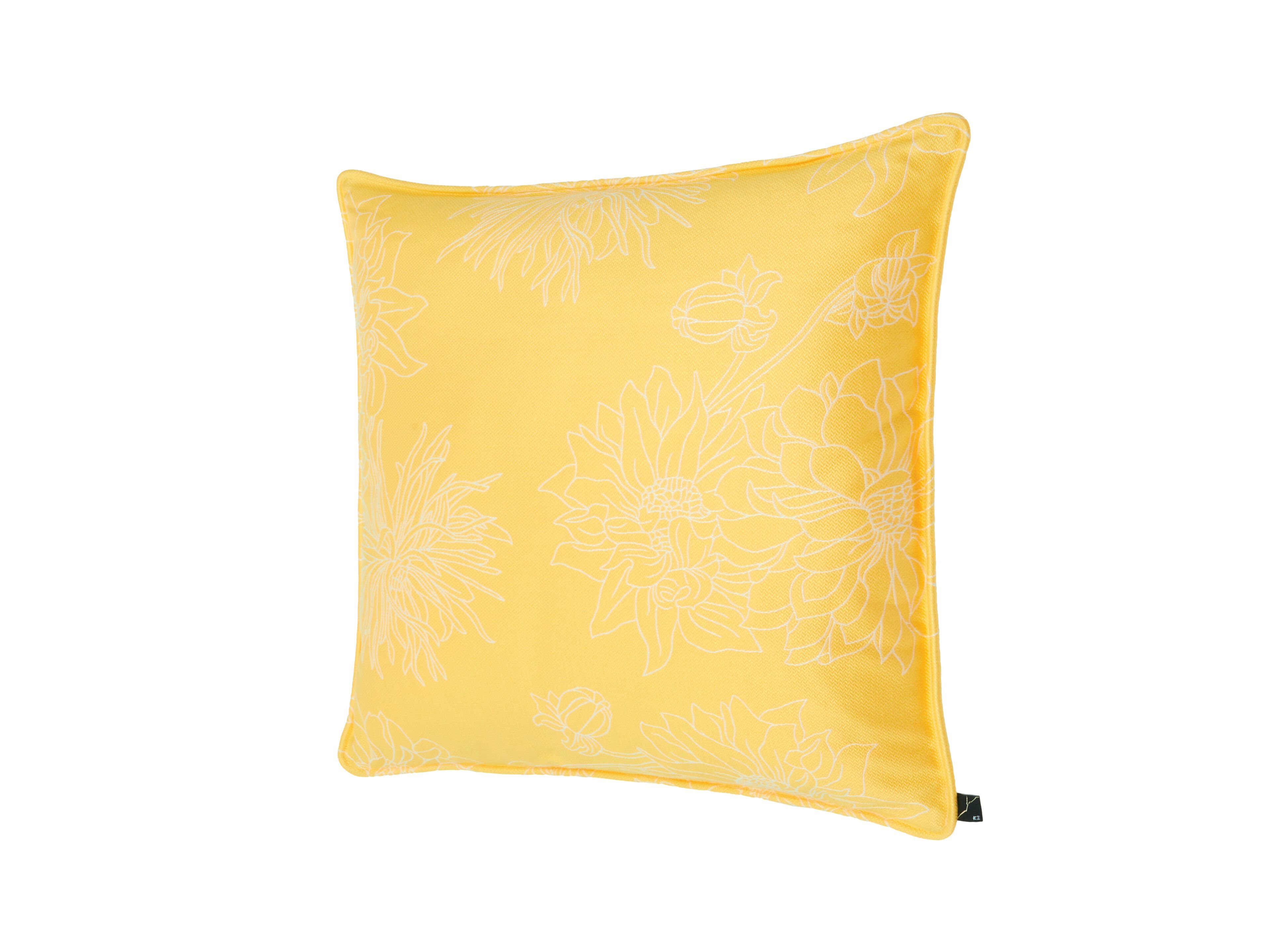 Квадратная подушка из ткани с цветочным рисунком K-3 Hana Pop ARCH-00029151 - Вид №2