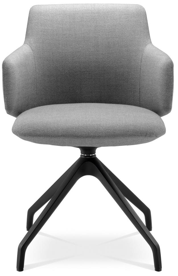 LD Seating Кожаное кресло для конференций на эстакаде с подлокотниками Melody meeting 360, f90-bl - Вид №3