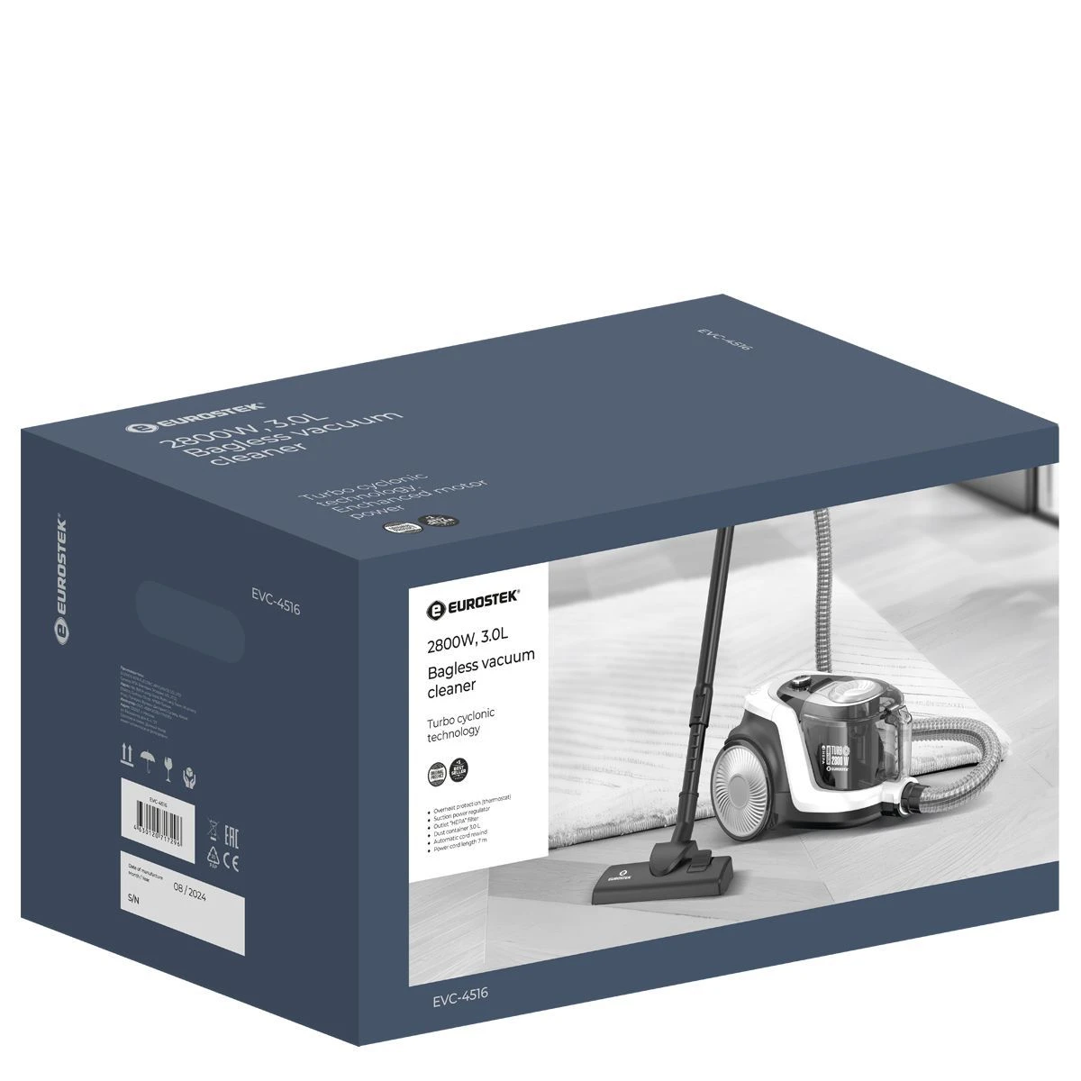 9202964 Пылесос Eurostek EVC-4516 серый STDN-0078654 - Вид №6