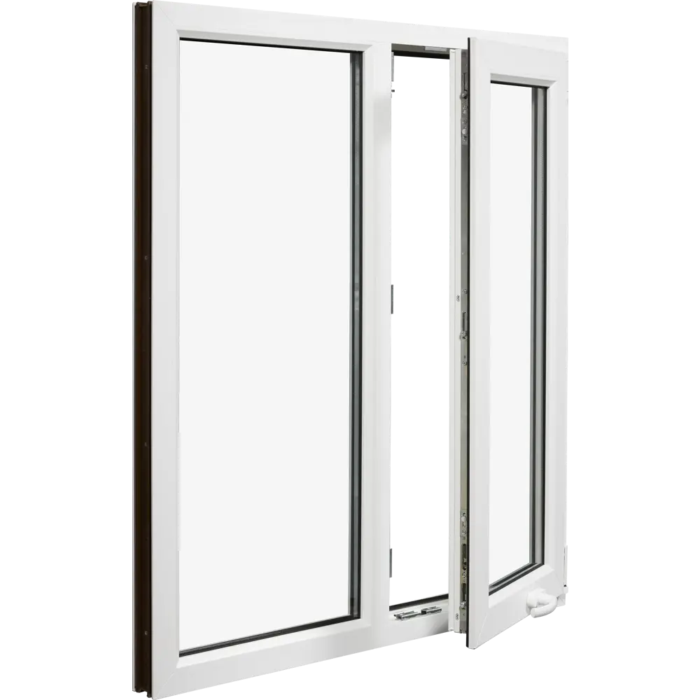Пластиковое окно ПВХ VEKA одностворчатое 1270x1200 мм (ВхШ) однокамерный стеклопакет белый (с двух сторон) STLM-2154746 - Вид №1