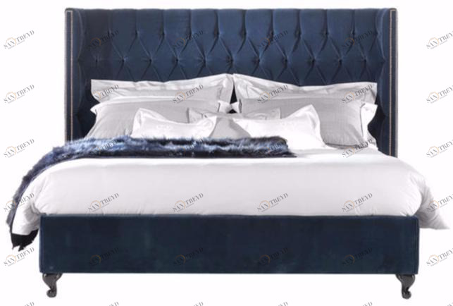 Gianfranco Ferré Home Бархатная кровать с изголовьем из капитоне sun-id-1372509