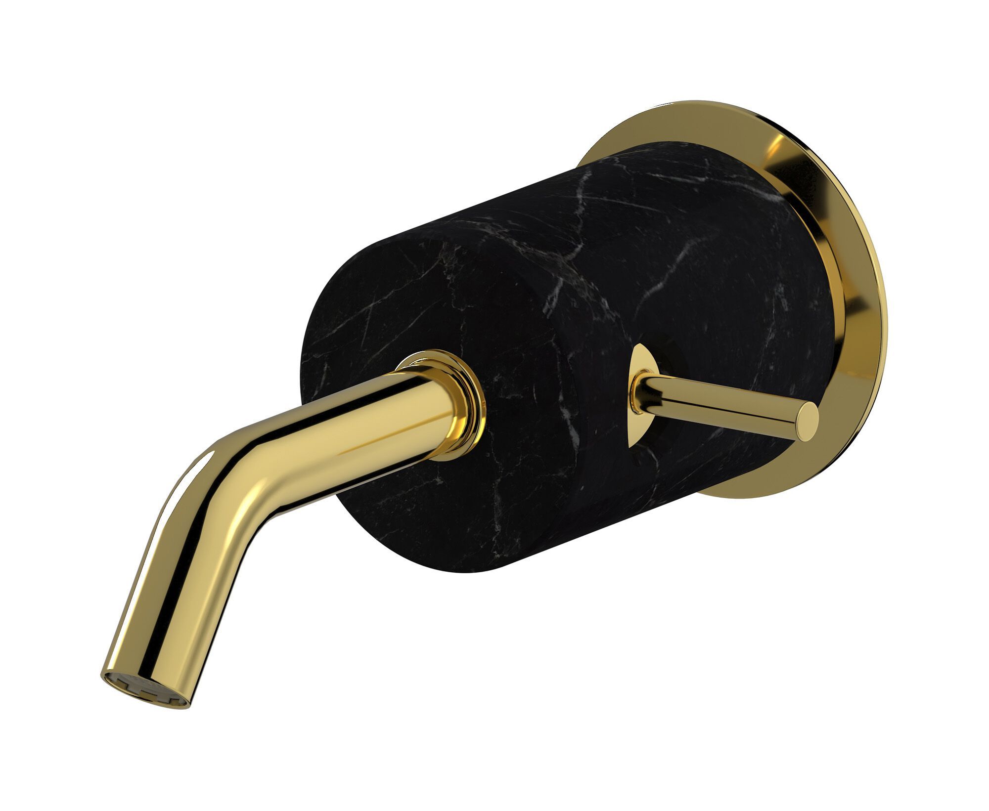 Однорычажный настенный смеситель для раковины с автоматическим сливом IB мрамор + мрамор Elle ARCH-00082900 - Вид №10