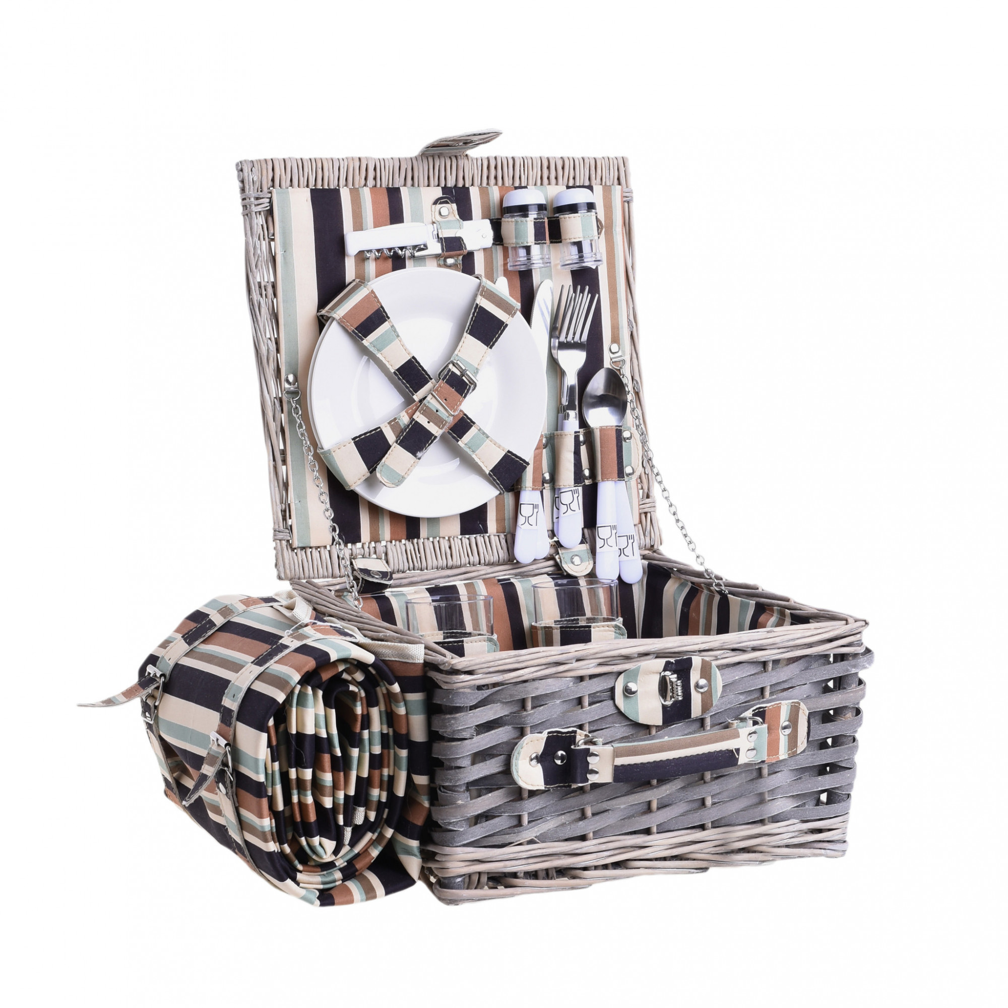 3860111.0003 корзина для пикника с пледом TO4ROOMS 