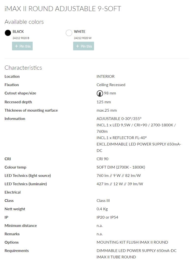 Регулируемый светодиодный прожектор Deltalight iMAX ARCH-00010169 - Вид №5