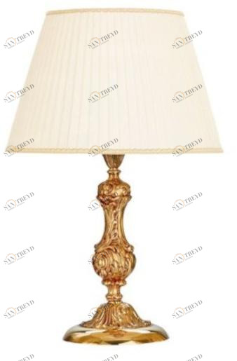 Possoni Illuminazione Настольная лампа из французского золота с абажуром Oldie 504/lg