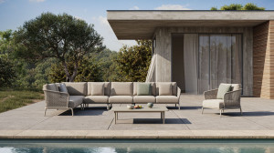 Алюминиевый высокий садовый стул