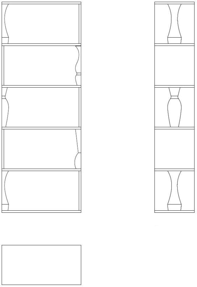 Morelato Открытый книжный шкаф из ясеня  6204/f  - Вид №1