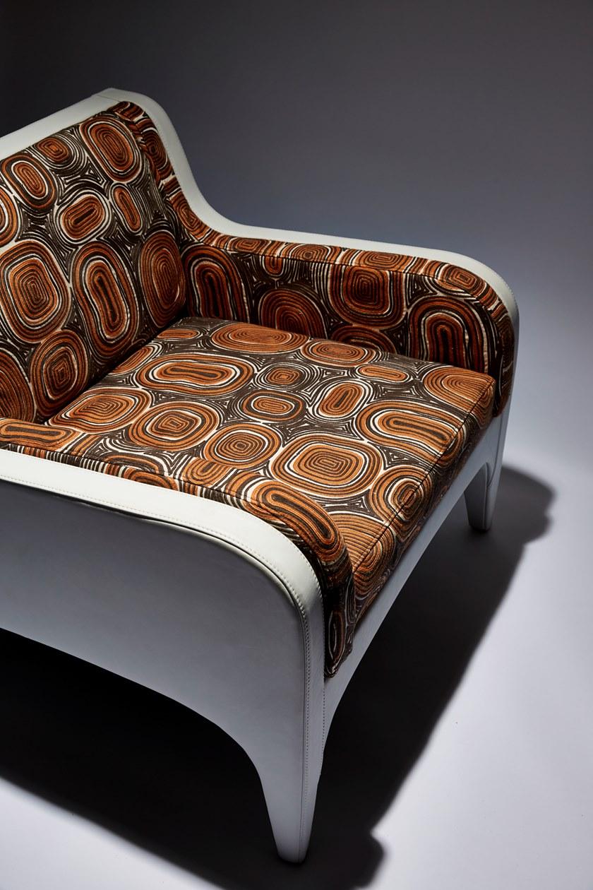 REDA AMALOU DESIGN Кресло из кожи и ткани sun-id-1399517 - Вид №14