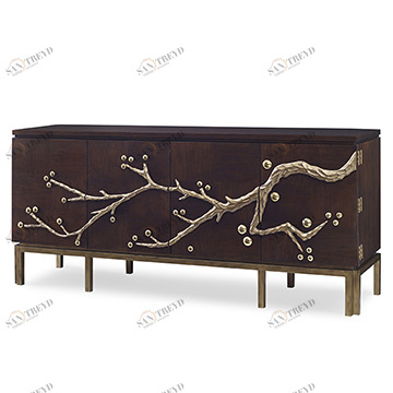 Шкафы 06809-820-002 Cherry Blossom Media Cabinet - Walnut Ambella 