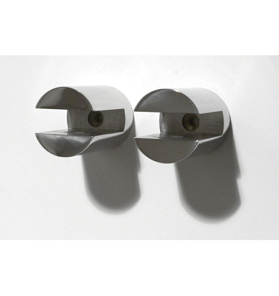 FROST Полкодержатель 1 » 2 шт. почищенный Нержавеющая сталь Матовый N1138  - Вид №1